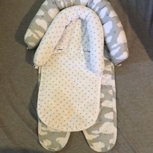 Car seat head cushion inserts